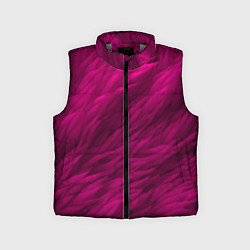 Детский жилет Мех в цвете маджента, цвет: 3D-светло-серый