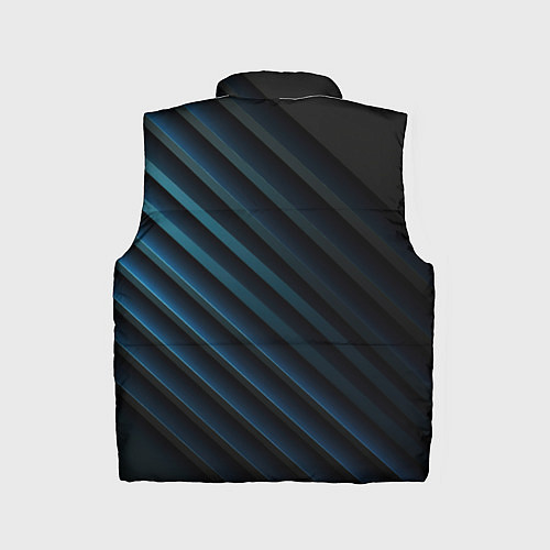 Детский жилет Синяя абстракция и герб России / 3D-Красный – фото 2