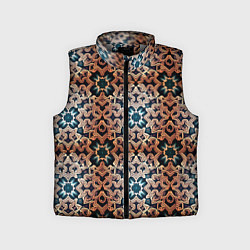 Детский жилет Паттерн luxury узоры, цвет: 3D-светло-серый