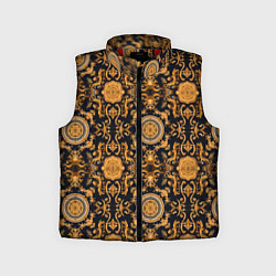 Детский жилет Золоте классические узоры паттерн из ткани, цвет: 3D-красный