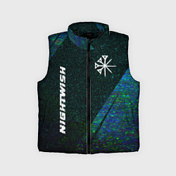 Детский жилет Nightwish glitch blue