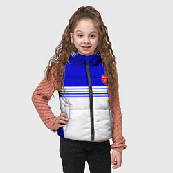 Детский жилет Arsenal fc sport geometry, цвет: 3D-светло-серый — фото 2