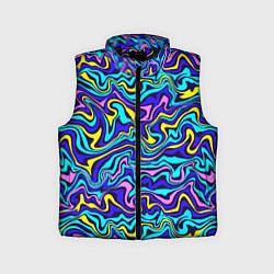 Детский жилет Psychedelic multicolored pattern, цвет: 3D-черный