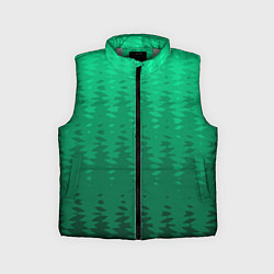 Детский жилет Зелёный абстрактный градиент