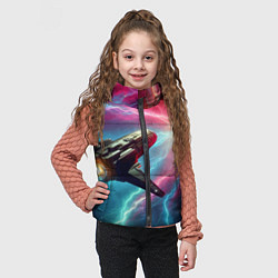 Детский жилет Полёт к далёкой звезде - нейросеть, цвет: 3D-красный — фото 2