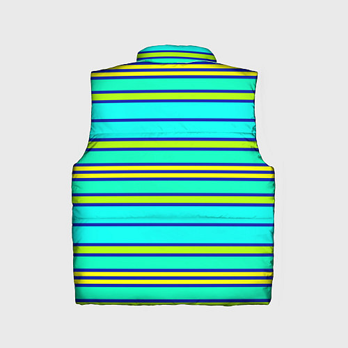 Детский жилет Горизонтальные неоновые линии / 3D-Светло-серый – фото 2