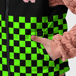 Детский жилет Minecraft клетка, цвет: 3D-черный — фото 2