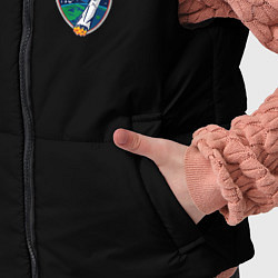 Детский жилет Nasa space logo steel, цвет: 3D-черный — фото 2