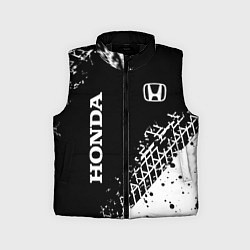 Детский жилет Хонда: следы от шин, цвет: 3D-черный