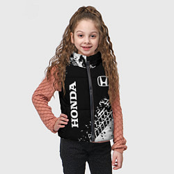 Детский жилет Хонда: следы от шин, цвет: 3D-черный — фото 2