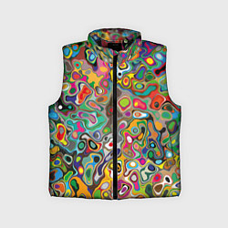 Детский жилет Абстрактные пятна, цвет: 3D-черный