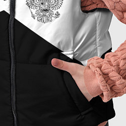 Детский жилет Герб рф абстрактные краски, цвет: 3D-светло-серый — фото 2