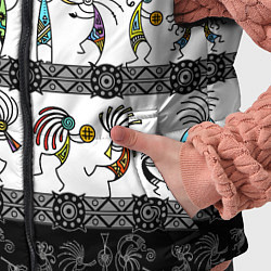 Детский жилет Кокопелли - боги индейцев хайда, цвет: 3D-светло-серый — фото 2