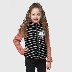 Детский жилет Thirty Seconds to Mars pattern optic, цвет: 3D-черный — фото 2