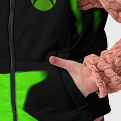 Детский жилет Xbox one green flame, цвет: 3D-светло-серый — фото 2