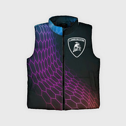 Детский жилет Lamborghini neon hexagon