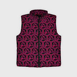 Детский жилет Linkin park pink logo, цвет: 3D-черный