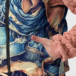 Детский жилет Джинсовая рванина - модный тренд, цвет: 3D-красный — фото 2