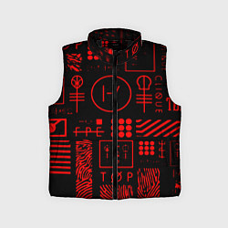 Детский жилет Twenty one pilots pattern rock, цвет: 3D-черный