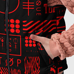 Детский жилет Twenty one pilots pattern rock, цвет: 3D-черный — фото 2