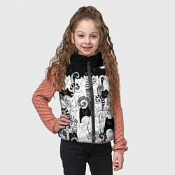 Детский жилет Коты с креативными хвостами, цвет: 3D-черный — фото 2