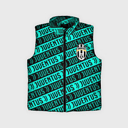 Детский жилет Juventus pattern logo steel