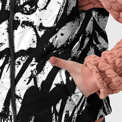 Детский жилет Чёрно-белая абстракция: нейросеть, цвет: 3D-светло-серый — фото 2