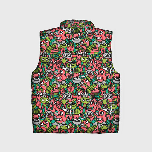 Детский жилет Человечки с длинными носами / 3D-Красный – фото 2