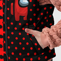 Детский жилет Among us geometry dot, цвет: 3D-красный — фото 2