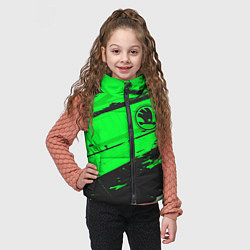 Детский жилет Skoda sport green, цвет: 3D-черный — фото 2