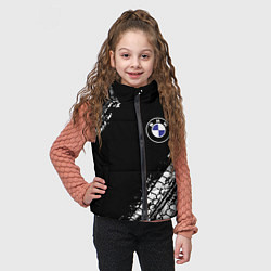 Детский жилет BMW : автомобильные текстуры шин, цвет: 3D-черный — фото 2