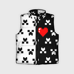 Детский жилет Minecraft pattern love