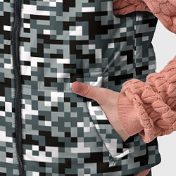 Детский жилет Камуфляжные пиксели текстура, цвет: 3D-красный — фото 2