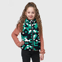 Детский жилет Милитари стекло текстура, цвет: 3D-красный — фото 2