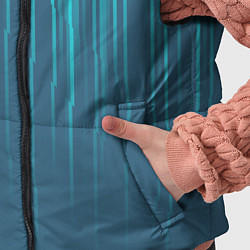 Детский жилет Абстракция вертикальные линии, цвет: 3D-светло-серый — фото 2