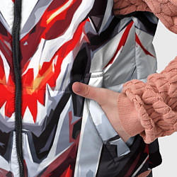 Детский жилет Абстрактный красный кибер демон, цвет: 3D-черный — фото 2