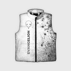 Детский жилет Evangelion - white gradient по-вертикали
