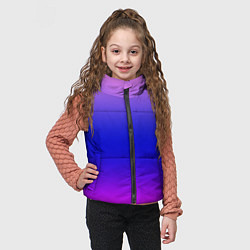 Детский жилет Неоновая градиент абстракция, цвет: 3D-красный — фото 2
