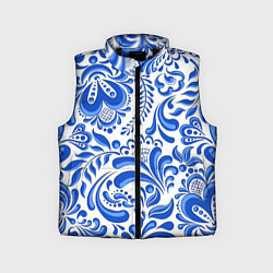 Детский жилет Русская гжель, цвет: 3D-черный