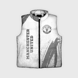 Детский жилет Manchester United - white gradient вертикально