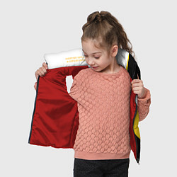 Детский жилет Сокрушу пред ним врагов его малый желтый герб Нико, цвет: 3D-красный — фото 2