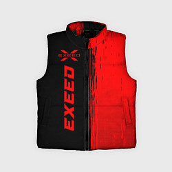 Детский жилет Exeed - red gradient по-вертикали, цвет: 3D-черный