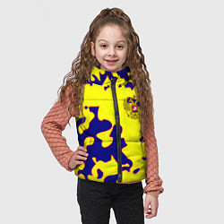 Детский жилет Российская империя камуфляж желтый, цвет: 3D-светло-серый — фото 2