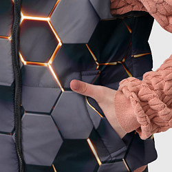 Детский жилет Трехмерные соты с подсветкой, цвет: 3D-черный — фото 2