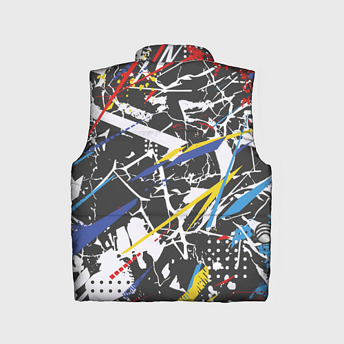 Детский жилет Дизайнерская абстракция / 3D-Красный – фото 2
