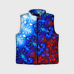 Детский жилет Душа моя Россия 2, цвет: 3D-светло-серый