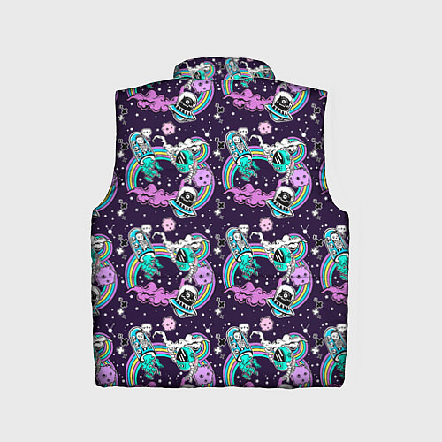 Детский жилет Космические инопланетные монстры / 3D-Светло-серый – фото 2