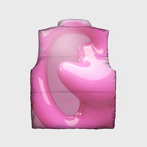 Детский жилет Розовые краски абстракция / 3D-Красный – фото 2