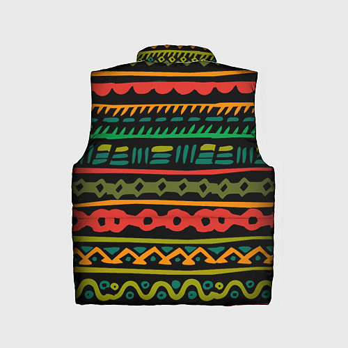 Детский жилет Ethnic ornament on black / 3D-Красный – фото 2