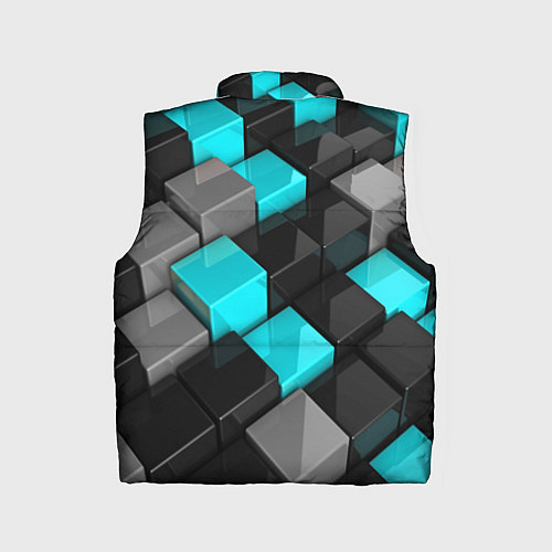 Детский жилет Абстрактные кубы / 3D-Красный – фото 2